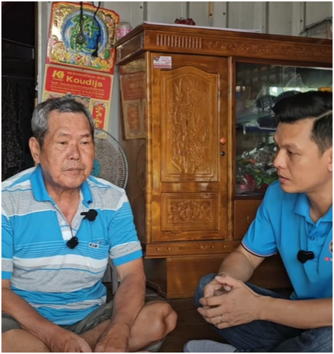 Chú ba Minh: “Có tiền của MTQ rồi chắc tôi không đi làm kiếm tiền nữa. Bán vé số giờ ế ẩm lắm, có khi tôi còn bị lỗ nữa. Nên ở nhà nghỉ khỏe”