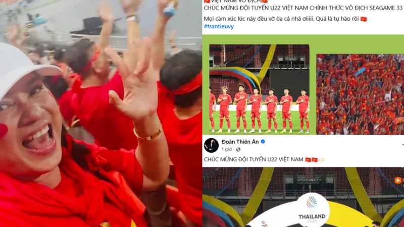 Dàn sao Việt lao ra đường “đi bão” mừng chiến thắng SEA Games 33: Cùng hàng triệu người hòa vào khoảnh khắc tự hào nhất của Việt Nam