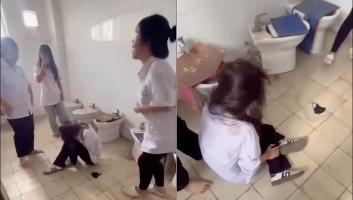 Rõ nguyên nhân nhóm nữ sinh đánh hội đồng bạn ngay trong nhà vệ sinh trường học ở Phú Thọ: Quá bức xúc, không thể chấp nhận nổi!