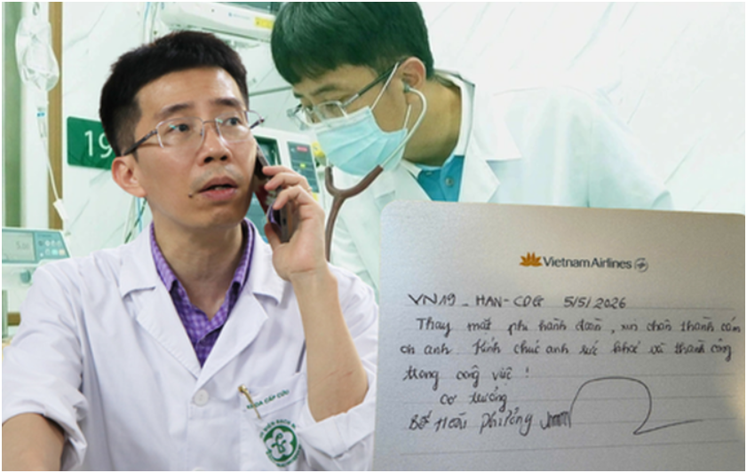 Rõ chân dung Bác sĩ trưởng khoa Đ:ộ::t qu::ỵ cứu hành khách li::ệt m:ặt trên chuyến bay đi Pháp: Quá là tuyệt vời
